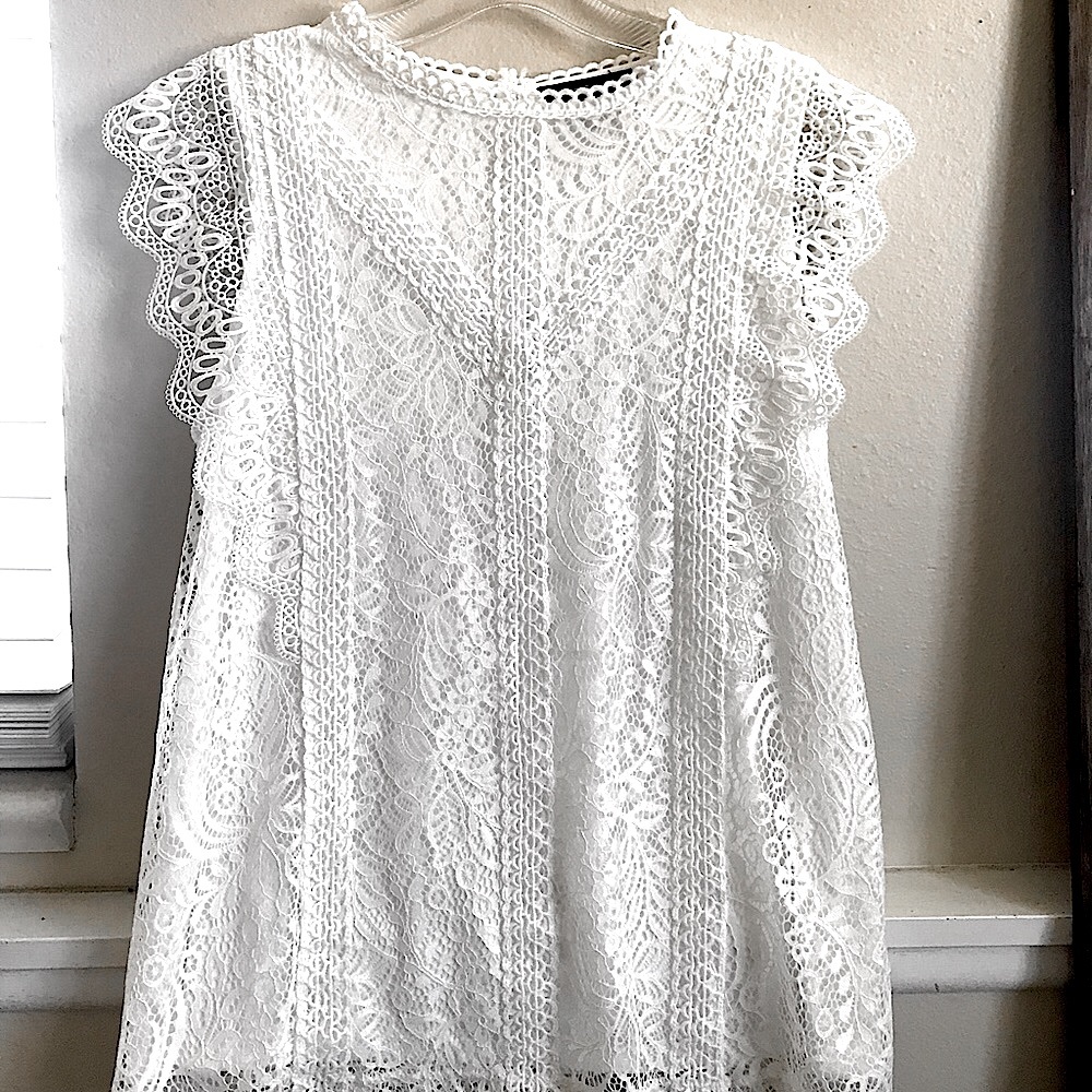 White Short Sleeve Blouse